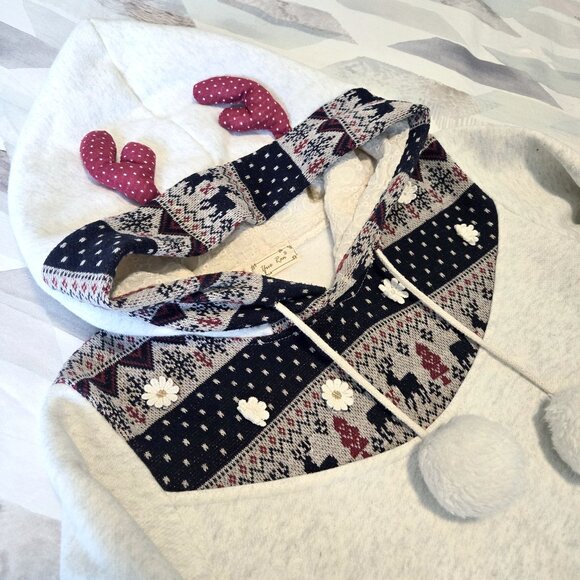 Reindeer Antler Fall/Winter Hoodie Pullover - Picture 2 of 4